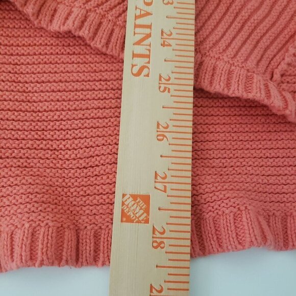 Free People La Brea Sweater Ribbed Oversized Chunky Knit Coral Womens Size Mediu - Picture 12 of 12